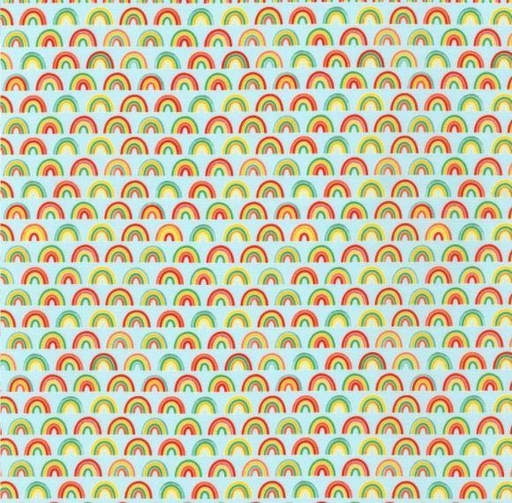 [KAF-20603-4] Bright Days Rainbows Blue From Robert Kaufman