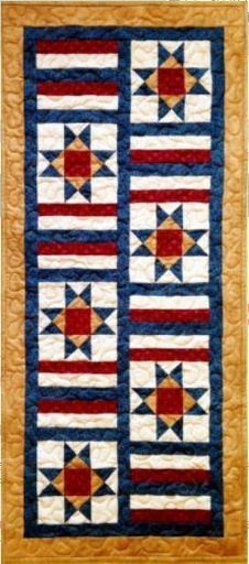 [CLP-CLA044] Land of Liberty Table Runner Pattern by Cathey Laird