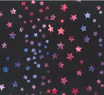 [NOR-80671-99] Bandana Stars Red And Blue On Black From Banyan Batiks Northcott