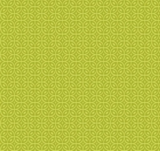 [PB-WHIM4413A] Whimsy Lime Interlocking Circles From P&B Textiles