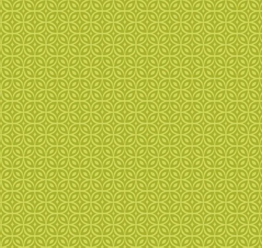 [PB-WHIM4413A] Whimsy Lime Interlocking Circles From P&B Textiles