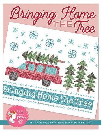 [ISE-410] Bringing Home the Tree Cross Stitch  by Lori Holt from It's Sew Emma Stitchery