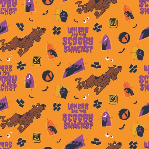 [CAM-23700510-3] Scooby Doo Halloween Scooby Snacks From Camelot Fabrics