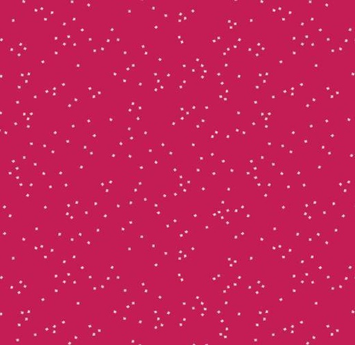 [RB-715-CRAN] Blossoms White On Cranberry Background From Riley Blake Designs