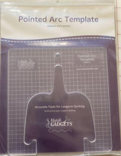 [HQ-HG00445-6] HandiQuilter Pointed Arc Template