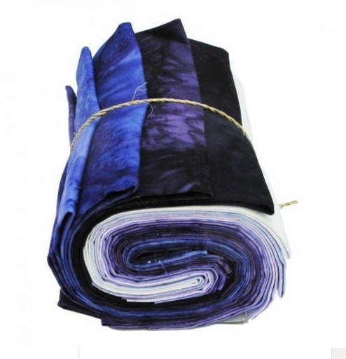 [HOF-1895FQ14] Hoffman 1895 Watercolor Fat Quarter Bundle Pristine Purple