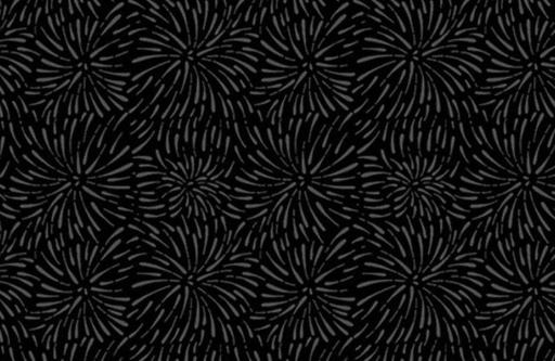 [WP-1817-999] Twelve To Midnight Black Firework Blooms By Wilmington Prints