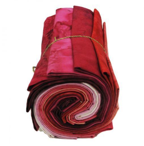 [HOF-1895FQ-12] Hoffman 1895 Watercolor Fat Quarter Bundle Perfectly Pink