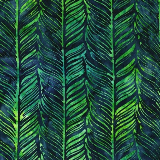 [KAf-20317-213] Welcome To Paradise Palms Green Batik From Robert Kaufman