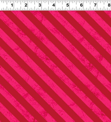 [COW-3336-82] Noah & Friends Tonal Diagonal Stripes Red From Clothworks