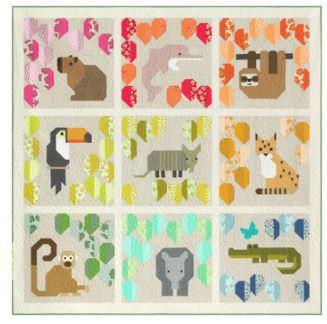 [RK-Rainforest] Rainbow Rainforest Quilt  Kit By Elizabeth Hartman 