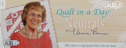 [MK-EB50QD6] Quilt in a Day Neutrals by Eleanor Burns from Aurifil