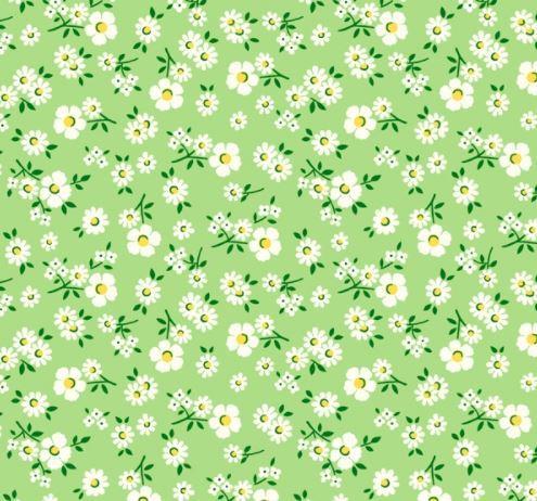 [WF-52741-5] Sugarcube Falling Dasies Green From Windham Fabrics