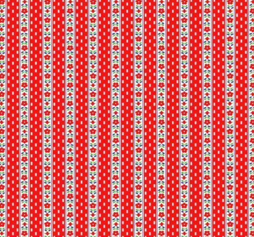 [WF-52737-1] Sugarcube Wallflowers Red From Windham Fabrics