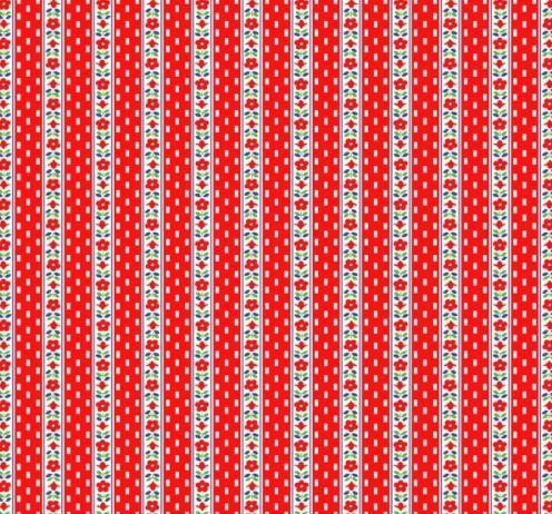 [WF-52737-1] Sugarcube Wallflowers Red From Windham Fabrics
