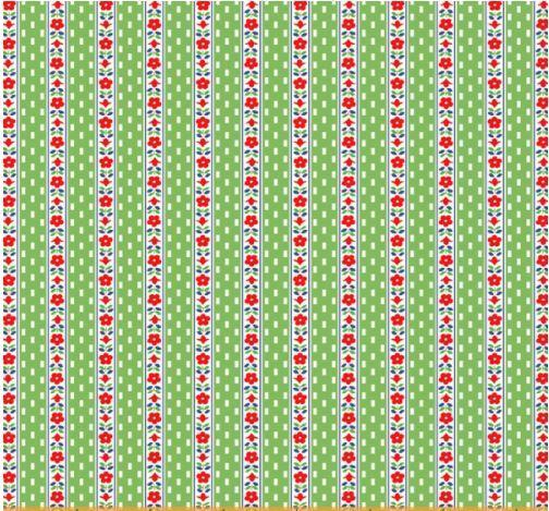 [WF-52737-5] Sugarcube Wallflowers Green From Windham Fabrics