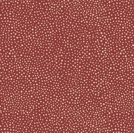 [FR-PWWM008.RED] Morris & Co Kelmscott Seaweed Dot Red For Free Spirit