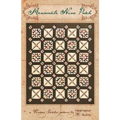 [HQ-310] Mercantile Nine Patch Pattern By Pam Buda For Heartspun Quilts