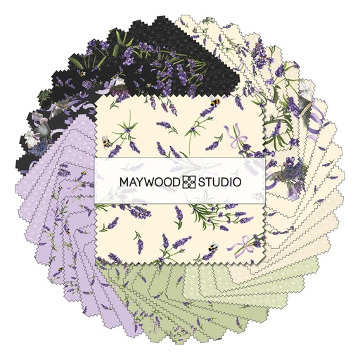 [MAY-CP-MASLAVS] Lavender Sachet Charm Pack 5"  by Maywood Studio 