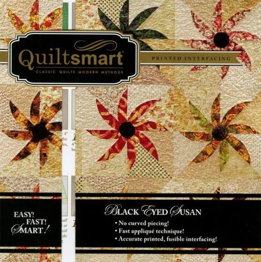 [QS-15002] Quiltsmart Black Eyed Susan Printed Interfacing