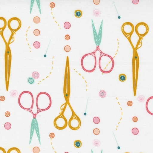 [MOD-25112-11] Sew Wonderful Scissors Powder From Moda Fabrics