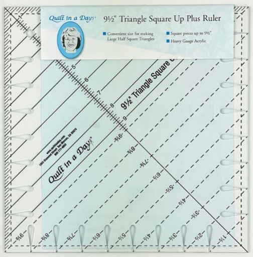 [QD-2060] Triangle Square Up Plus Ruler 9 1/2 Inches From Quilt In A Day