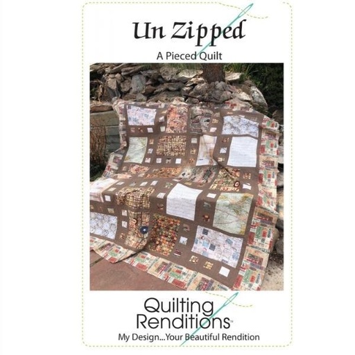 [QR-1110] Unzipped Quilt Pattern from Quilting Renditions