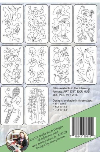 [ASD-278] Edge To Edge Quilting On Embroidery  Machine Expansion Pack 16