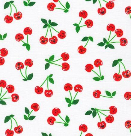 [KAF-20953-1] Farm To Table Cherries White By Ann Kelle Designs  From Robert Kaufman