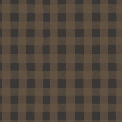 [COW-3367-66] A Dog'S Life Buffalo Check Dark Caramel From Clothworks