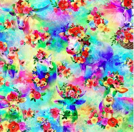 [OA-594721] Cosmic Cows Floral Cows