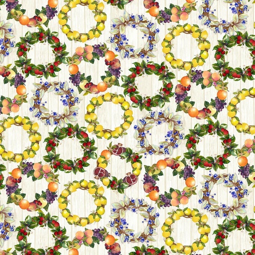 [B-1889-41] Fruit For Thought Fruit Wreaths From Blank Quilting Corp