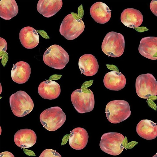 [B-1891-99] Fruit For Thought Peaches Black From Blank Quilting Corp