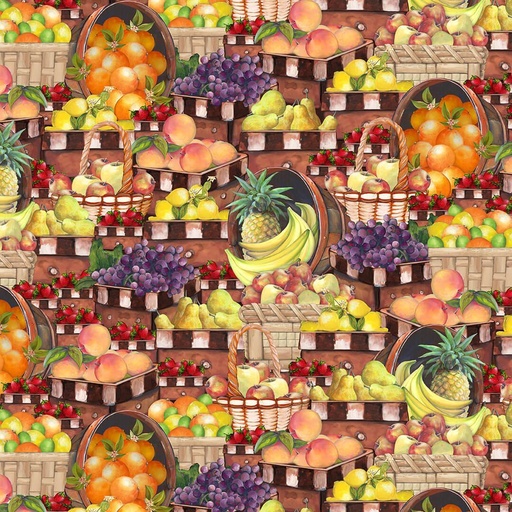 [B-1881-39] Fruit For Thought Fruit Basket From Blank Quilting Corp