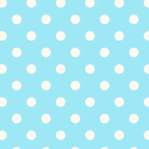 [PB-04634-LB] Beach Baby Whtie Dots On Light Blue By Retro Vintage For P&B Textiles