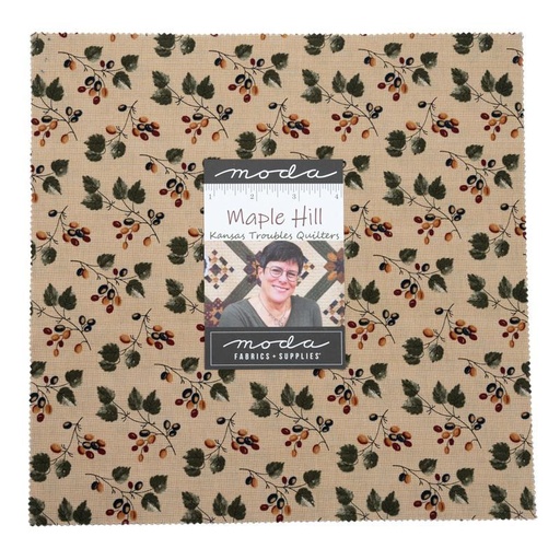 [MOD-9680LC] Maple Hill Layer Cake 10 x 10" Squares 42 Pieces by Kansas Trouble Quilters for Moda