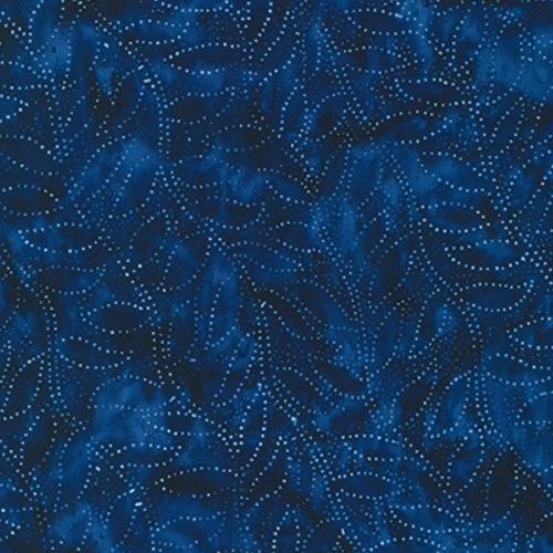 [KAUF-20833-9] Kasuri Artisan Batiks: Foliage Navy By Lunn Studios For Robert Kaufman