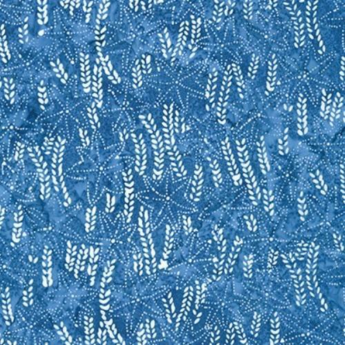 [KAUF-20836-67] Kasuri Artisan Batiks: Vine Floral Denim By Lunn Studios For Robert Kaufman