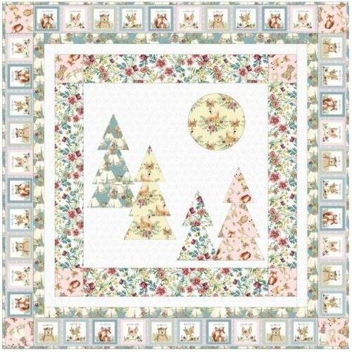 [PP-ForestFriends3w] Forest Friends 3 Wishes Quilt Kit 