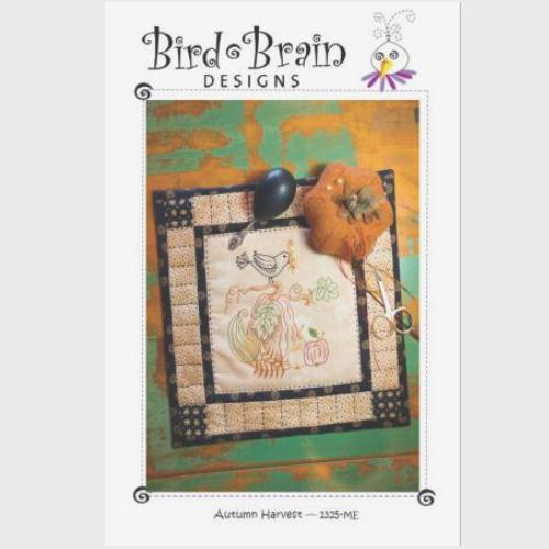 [BBD-1325ME] Autumn Harvest Table Mat Machine Embroidery by Bird Brain Designs