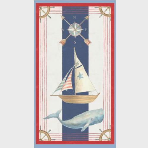 [WP-89253-143] At The Helm Large Panel Multi By Danhui Nai For Wilmington Prints