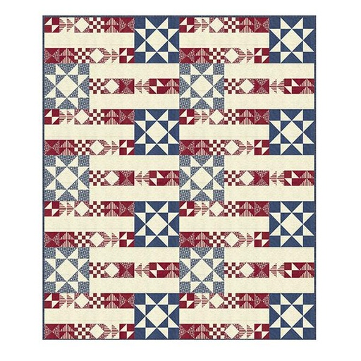 [PP-FlagDay] Flag Day Quilt Kit From Moda Fabrics