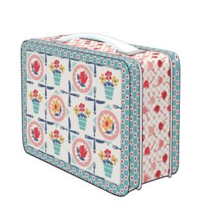 [ST-24598] Lori Holt Cookbook Vintage Metal Lunch Box