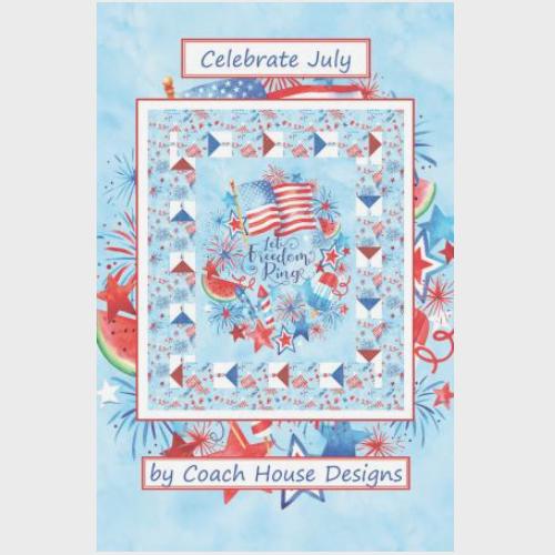 [CHD-2160] Celebrate July Wall Quilt Pattern By Barbara Cherniwchan For Coach House Designs