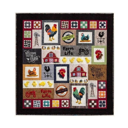 [PP-FarmFreshKit] Farm Fresh Machine Embroidery Quilt Kit 