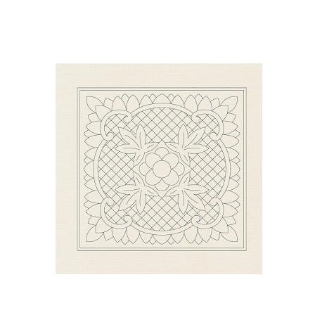 [STC-402-N] Prairie Flowers Natural Pre Printed Mini Wholecloth
