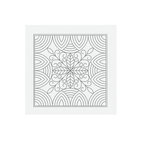 [STC-600-W] Welsh Mini White Pre Printed Wholecloth