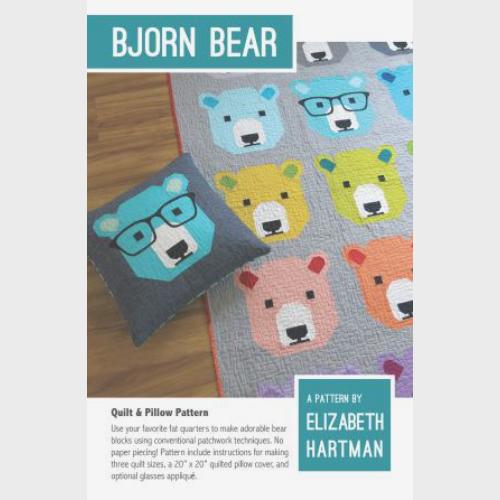 [EH-028] Bjorn Bear Quilt & Pillow Pattern by Elizabeth Hartman