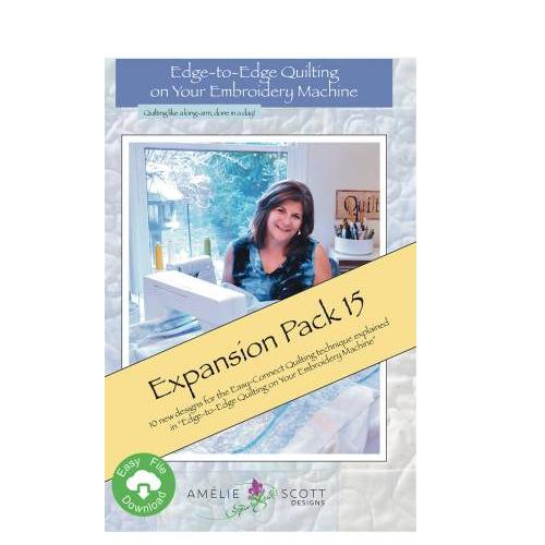 [ASD-274] Edge To Edge Quilting On Your Embroidery Expansion Pack 15 From Amelie Scott