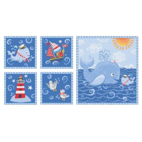 [PB-04678-PA] Baby Beluga Multi Panel By P & B Textiles